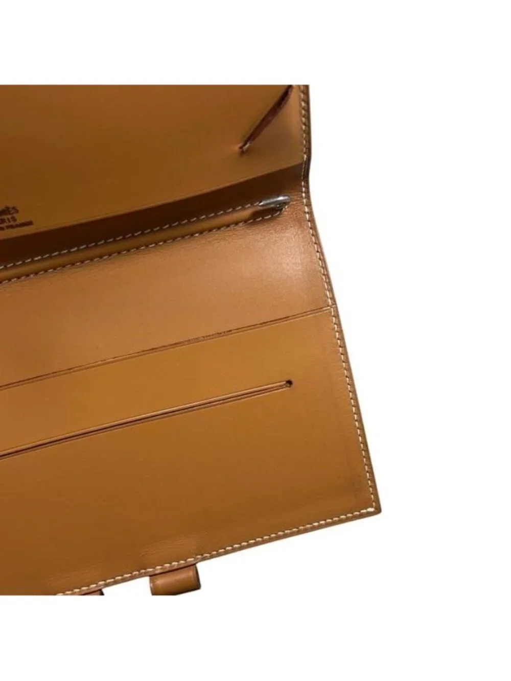 Hermes Notebook Cover Agenda PM Box Calf Camel Brown